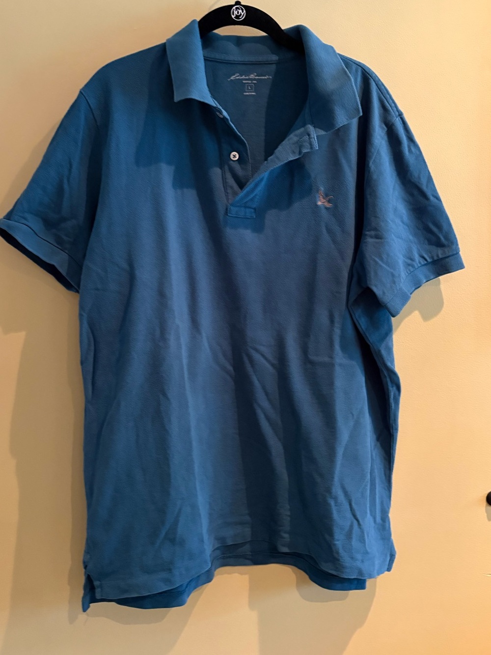 Men’s Eddie Bauer, 100% cotton pique fabric, polo, large, Classic